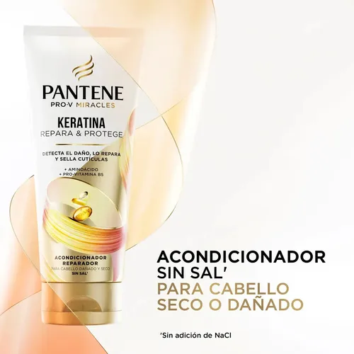 Acondicionador sin sal’ Pantene Keratina con Pro Vitamina B5 250 ml