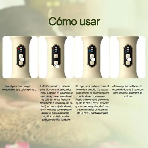 Masajeador Doméstico Eléctrico De Gua Sha Y Ventosas Con