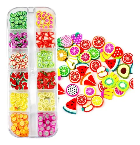 Xd Campo De Uñas De La Fruta, Calcomanías Uñas Fruta 3d
