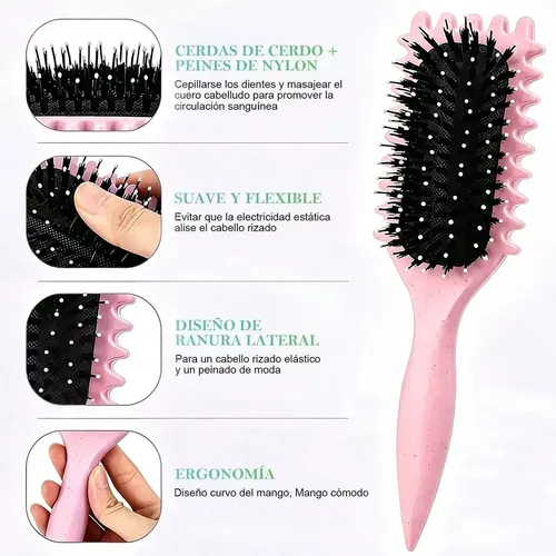 Yataia Pincel Bounce Curl Cepillo Define Style Cabello