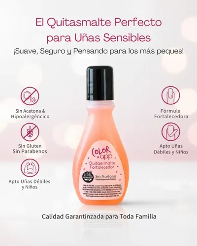 Quitaesmalte Suave Adultos Y Niños 50ml Caja X 78 Unidades