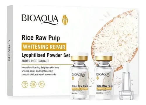 Kit Viales Liofilizado Arroz Blanqueador Anti Poros Antiedad Momento De Aplicación Día/noche Tipo De Piel Todo Tipo De Piel