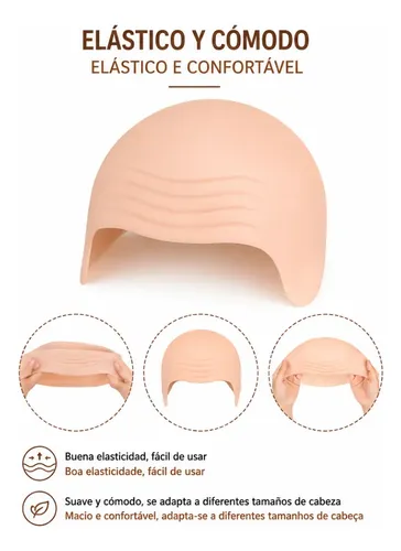 Gorro Calvo De Látex Elástico Para Disfraces Cosplay Fiesta