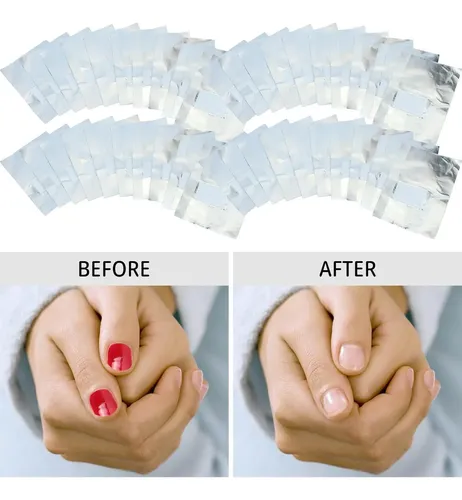 50 Piezas Removedor De Esmalte De Uñas En Gel Fohola