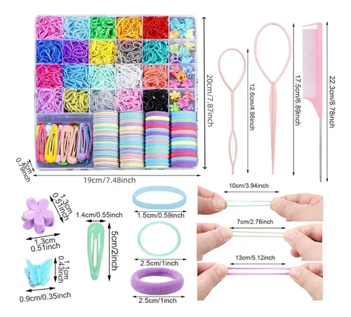 Set De Diademas Y Peines Para Niñas, Suaves Con El Cabello