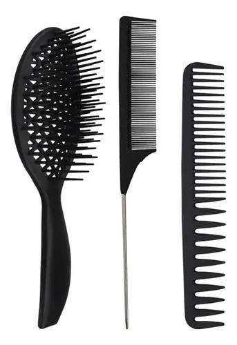 Set De Cepillos Para Cabello: Cepillo Y Peine Desenredantes