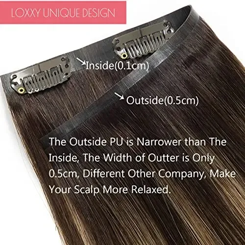 Extensiones De Cabello Human C/clip 7u 40cm #r2-2/6