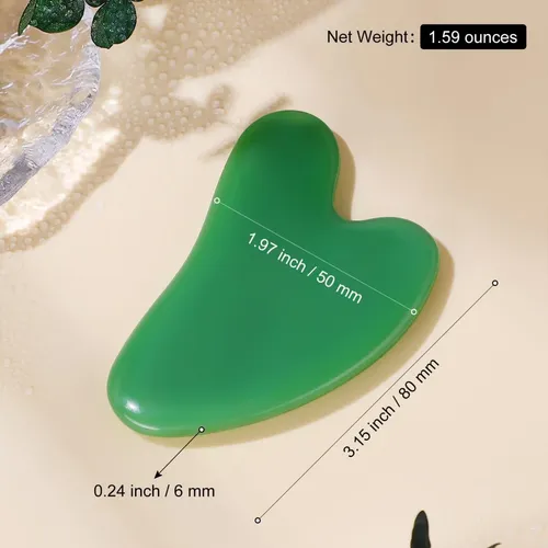 Tabla De Guasha Para Gatillo, Piedra De Jade Natural, De Sha