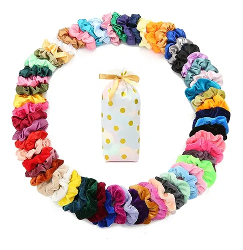 Cintas Para El Pelo Scrunchies Yanwenx De Terciopelo Suave Y
