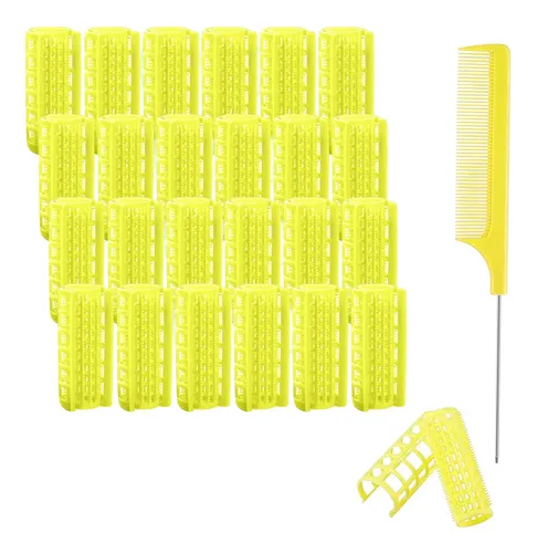 Rollo De Pelo Zmd De 2 Cm, Amarillo, Paquete De 24 Unidades,