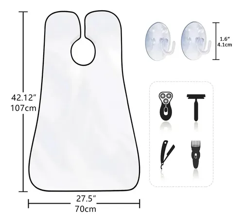 Delantal Recolector De Barba Para Recortar En Lavabo