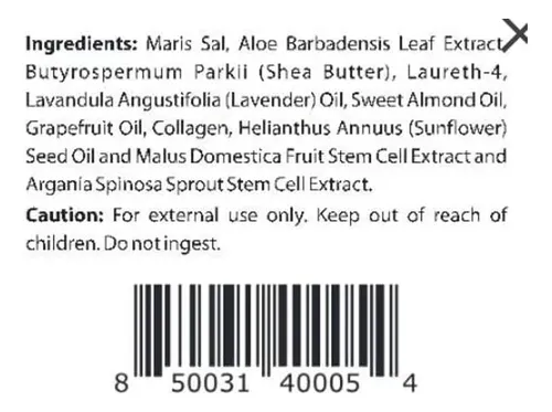 Exfoliante Corporal Natural Con Sal First Botany 300 Ml