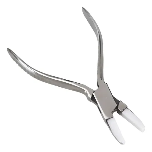Pinzas Para Cambiar Plaquetas Lentes Media Luna Plata