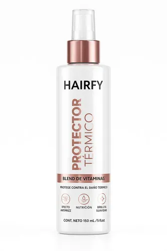Protector Térmico Hairfy – con blend de Vitaminas – Efecto antifrizz, nutrición, brillo y suavidad – 150ml.