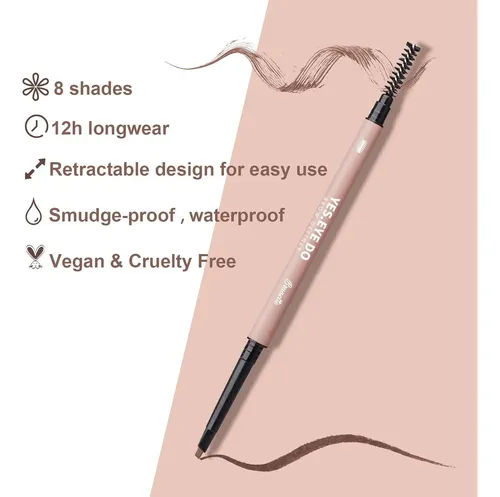 Lápiz Para Cejas Gris Claro Kusaki Mist