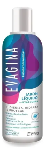 Evagina Jabón Líquido Íntimo Higieniza Hidrata Protege 200ml