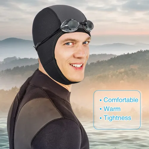 Máscara De Buceo Con Capucha De Neopreno 3 Mm, Elegante