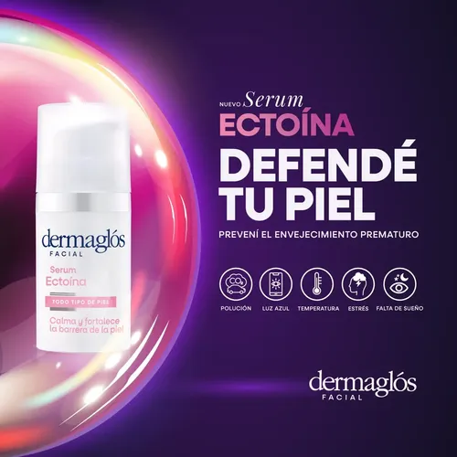 Dermaglós Ectoína Serum Facial Fortalecedor Piel Sensible