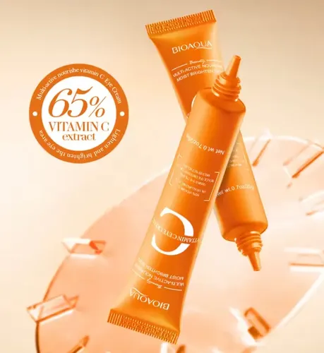 Serum Contorno De Ojos Vitamina C Bioaqua Aclarante X 20ml Todo Tipo De Piel Día/noche