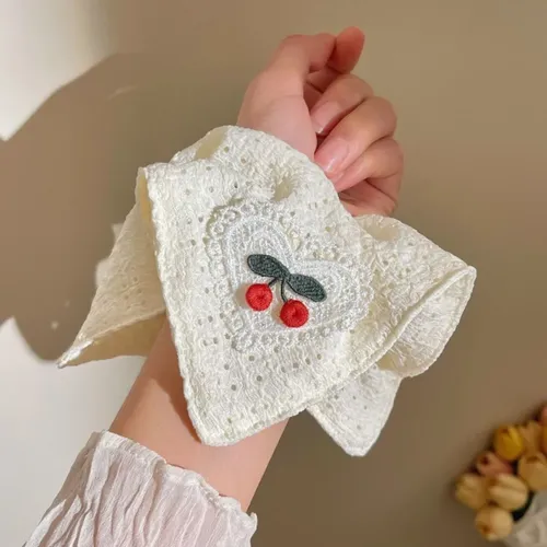 Cintas Para El Cabello Con Estampado De Cerezas Para Coletas