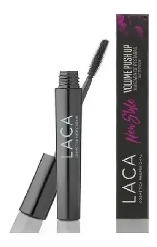Máscara de Pestañas Laca Volume Push Up Waterproof Negro 15ml Voluminizador