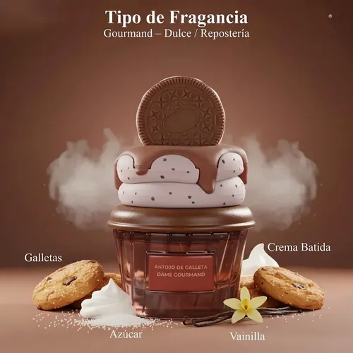 Perfume Árabe Femenino Cookie Crave 75ml Genérico Edp