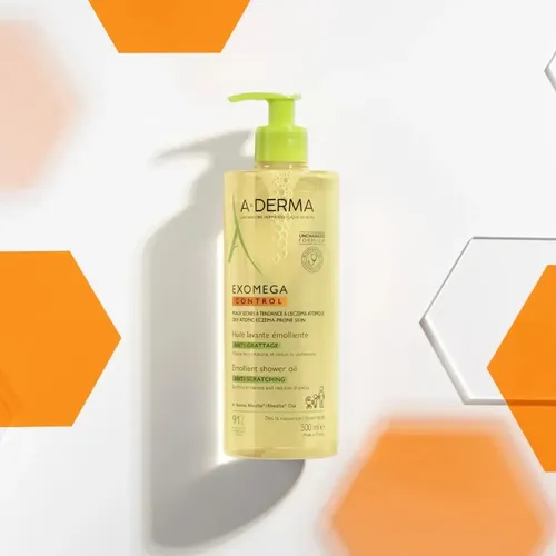 Aderma Exomega Control Aceite Limpiador Emoliente 500 Ml