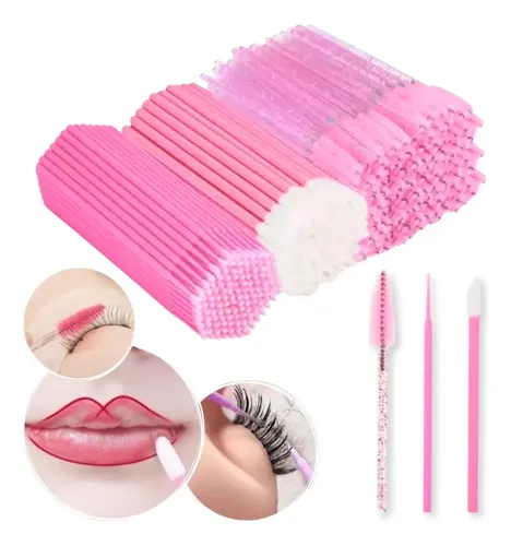 Kit Cepillo Microhisopo Y Limpiador De Pestañas X60 Unidades