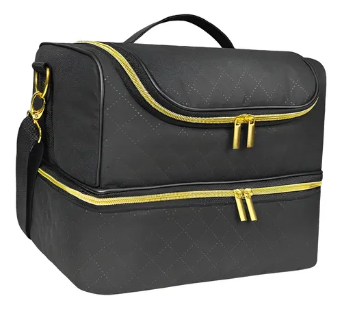 Organizador De Esmalte De Uñas, Bolso Portátil Con Negro