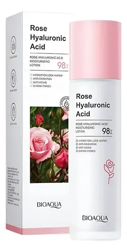 Loción Facial Hidratante Rose Ácido Hialurónico 98%