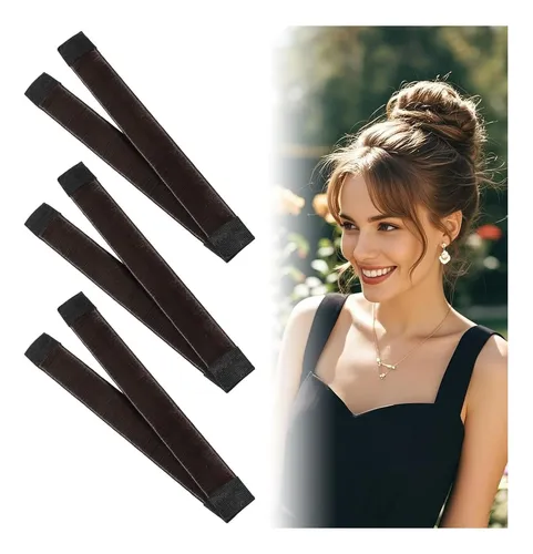 Hacedores De Moño Para Cabello Cobee 3 Pcs Marrón