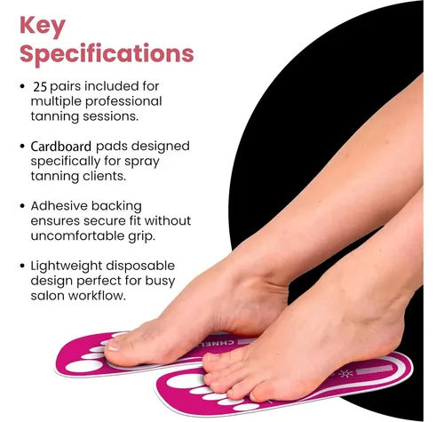 Protector Desechable Para Pies De Bronceado En Spray Rosa
