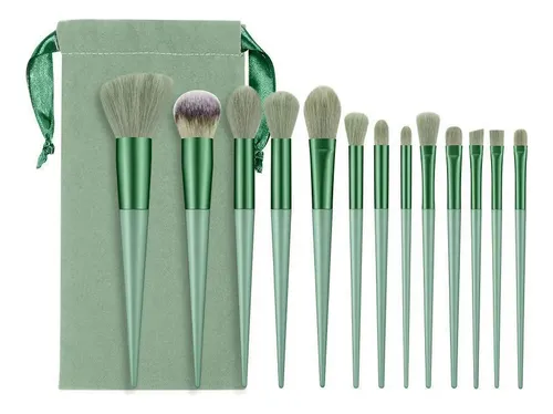 Set De Brochas De Maquillaje Lan Siyi, 13 Piezas, Nylon Soft