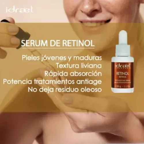 Serum Idraet Dermopurity Retinol Redensificante Para Todo Tipo De Piel De 30ml/30g 30+ Años