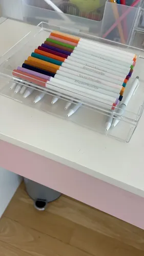 Organizador Acrílico Maquillaje Tapa Apilable Transparente