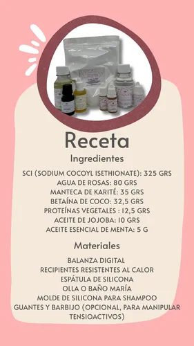 Combo Fabricacion Shampoo Solido Economico