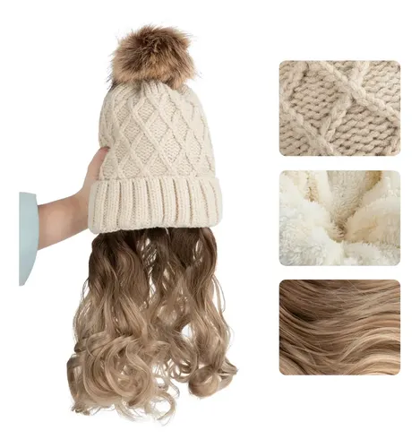 Pelugorra Gorra Con Extensión De Cabello Taurina Hw13/ Hw12 Tamaño De La Base Universal Tono Brunette And Blonde Tips 10tt16