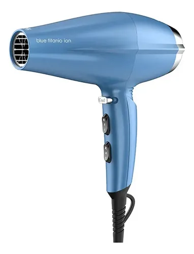 Brilliant Blue Titanio Secador Pelo Gama Ion Profesional 3c