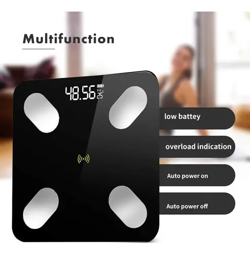 Balanza De Baño Bluetooth Familiar Ultra Slim 180kg