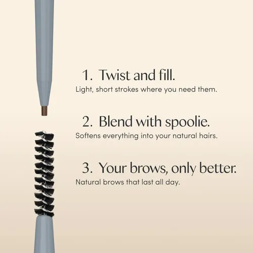 Lápiz De Cejas Ravie Beauty Easy Everyday 1.2 Mm Oscuro