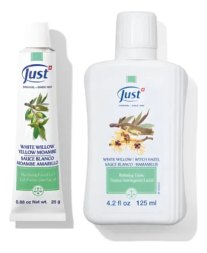 Gel Y Tónico Sauce Blanco Just | Combo Limpieza Anti Acné