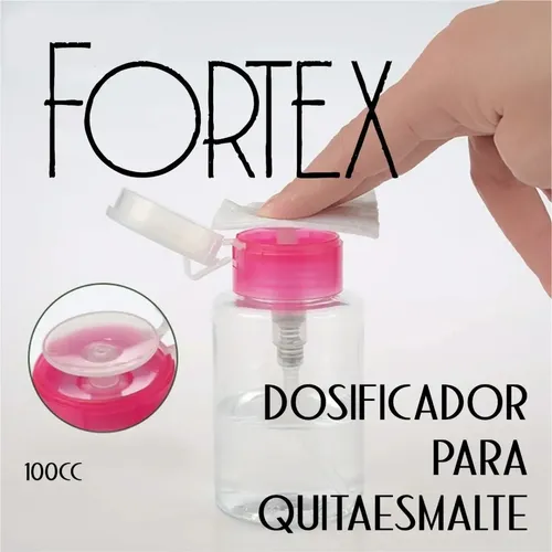 2 Dosificador Líquidos Acetona Quitaesmalte Manicuría 100 Ml