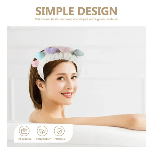 2 Piezas Bandas Para Cabello Spa Facial, Scrunchies Y Diadem