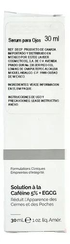 Sérum Caffeine Solution 5% + EGCG The Ordinary Eye Serum día/noche para todo tipo de piel de 30mL 30+ años Cafeina
