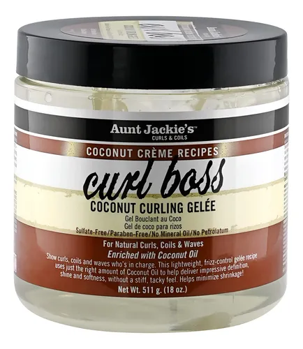 Gel Para El Cabello Aunt Jackie’s Curl Boss Coconut 530 Ml P