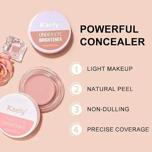 Kaely Corrector Crema Cobertura Total Paleta Con Brocha 12
