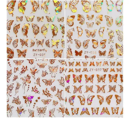 Adhesivo Para Uñas, Calcomanías Para Uñas, Hojas, Verano, A