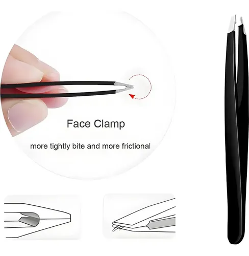 Set De Pinzas De Cejas Bailalibo 5 Piezas Acero Inoxidable