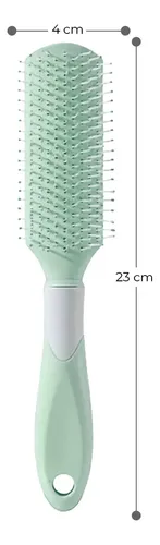 Cepillo De Pelo Cabello Mujer 9 Filas De Dientes Anchos X U