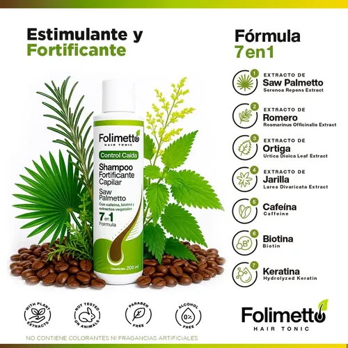 X2 Shampoo Para Caída Del Cabello Pelo Alopecia Androgénica